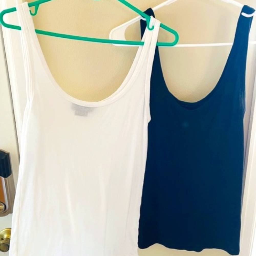 2 Hatch Maternity Body Tanks/Black and White